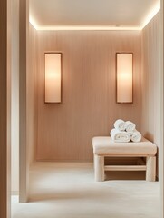 Serene Spa Ambiance with Towels