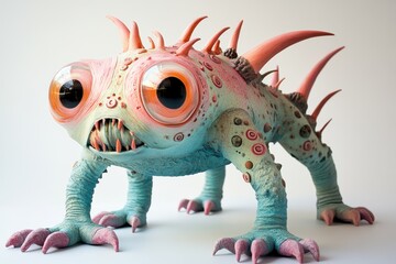 Fototapeta premium A magical creature toy comes to life with playful charm and imaginative fantasy in every detail
