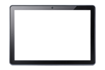 tablet computer isolated on white background