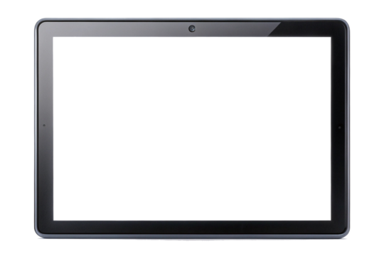 tablet computer isolated on white background