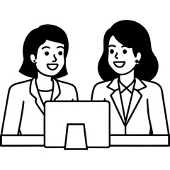 business people working together