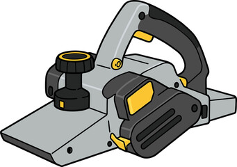 Fototapeta premium Electric Hand Planer - Flat Vector Illustration