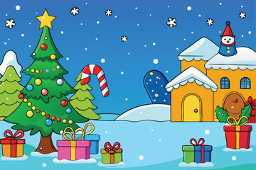 Beautiful Christmas Background Image  
