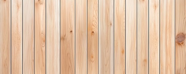 Fototapeta premium Modern wood panel texture vertical planks. The light oak finish adds a minimalist, contemporary vibe.