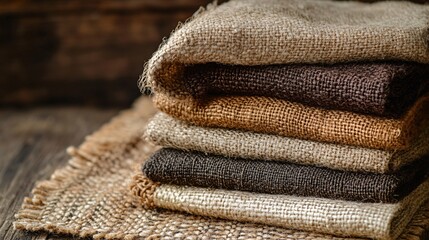 Textured background of biodegradable materials and natural fibers