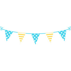 Fototapeta premium Polka Dots Party Flag