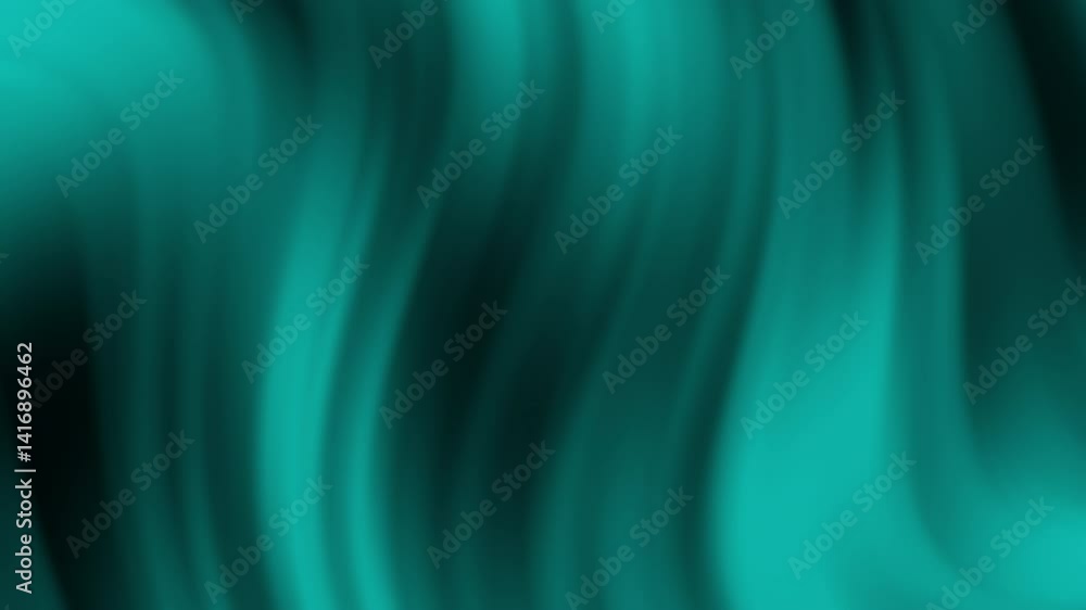Poster a smooth gradient of teal waves creates an abstract and calming visual effect.