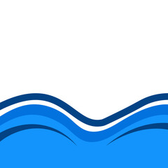 Abstract Wavy Footer