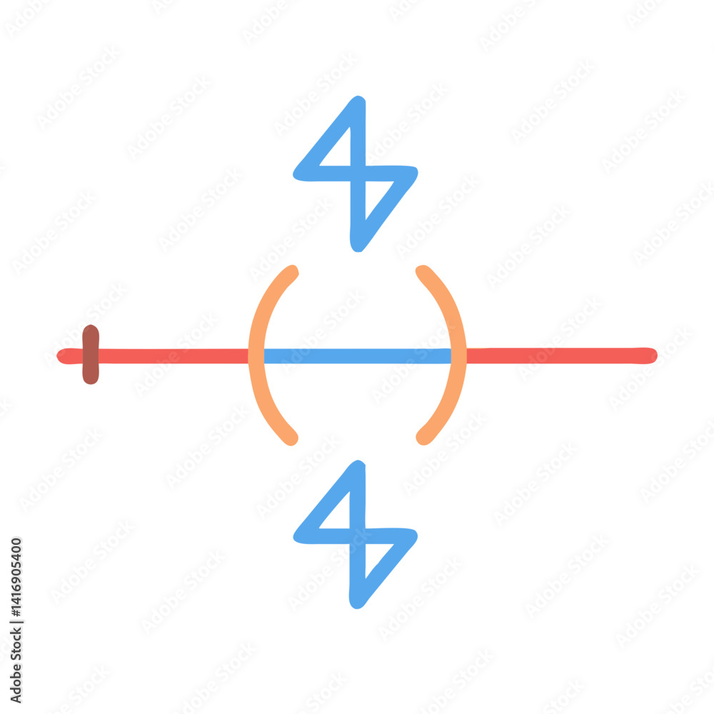 Poster abstract data visualization with geometric shapes on black backdrop