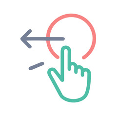 Tap, Swipe, and Select: A Digital Action Icon