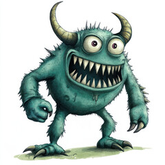 Fototapeta premium funny cartoon zombie