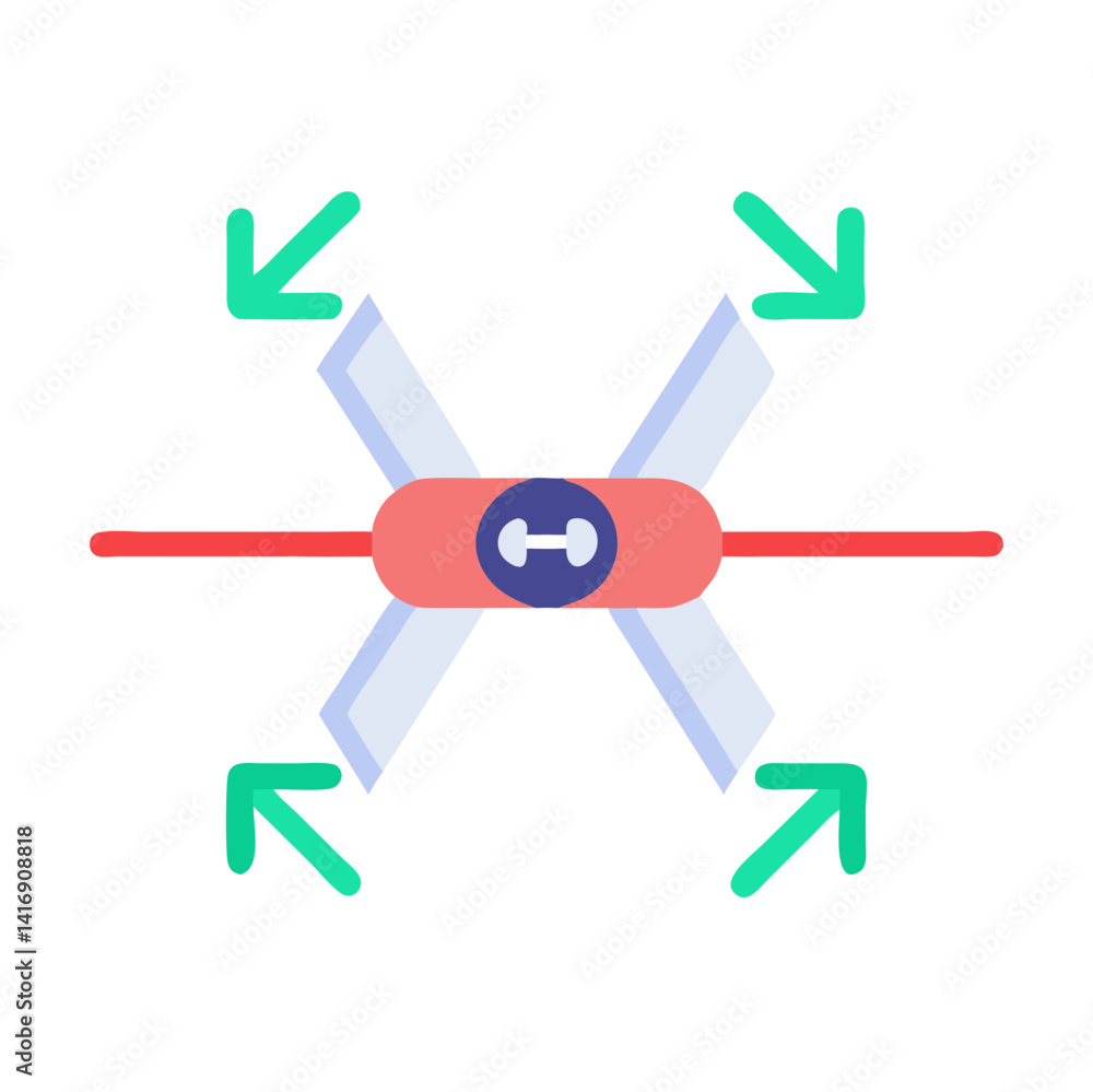 Poster decentralized network illustration, data distribution, and connection nodes