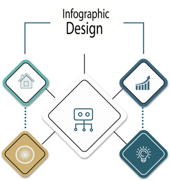 professional 4 step infographic 