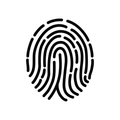 Fingerprint icon. Vector illustration design
