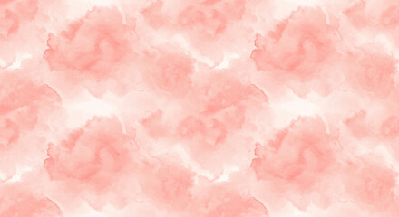 Fototapeta premium A seamless pattern of hand-drawn watercolor background in pink