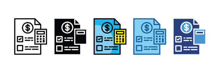 Budget Planning  Icon Element For Design