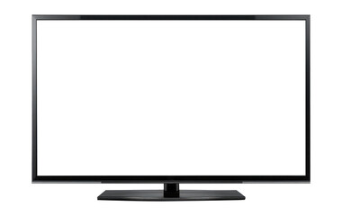 Modern Flat-Screen TV Isolated on Transparent Background – Smart LED Television PNG Cutout.