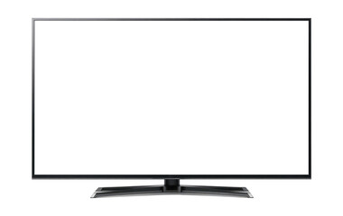 Modern Flat-Screen TV Isolated on Transparent Background – Smart LED Television PNG Cutout.