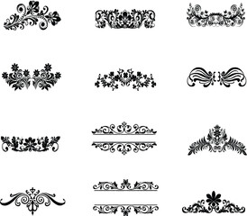 Swirl Icon Illustration Bundle – Hand-Drawn Decorative Swirl Elements, Abstract Curves, Elegant Line Art Clipart for Patterns, Invitations, Crafts, Logos, Posters, and Designs