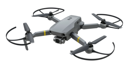 Isolated Advanced Drone with Propellers High Quality Image