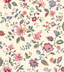 seamless pattern with flowers
