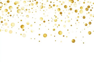 Abstract background with falling golden confetti