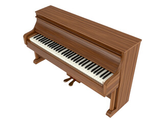 Fototapeta premium Elegant Upright Piano: A Musical Masterpiece