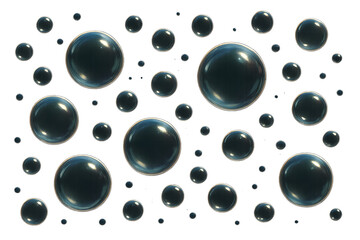 Vector realistic illustration different bubbles sizes