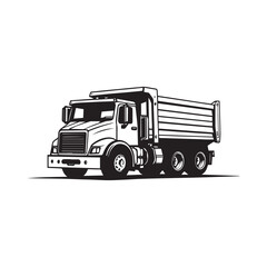 Fototapeta premium dump truck icon illustration design image