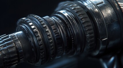 Modern drill press head shown close-up with detailed gear and grip textures