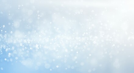 Elegant blurred bokeh background in soft blue and white tones