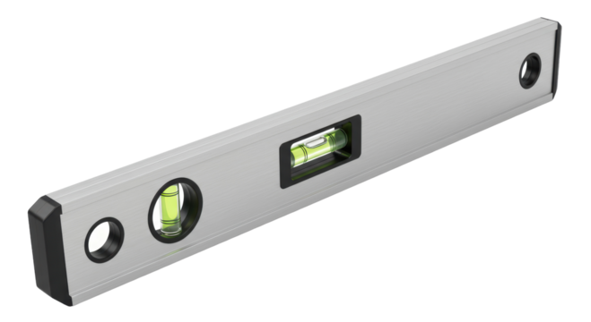 Isolated Spirit Level Tool for Measuring Horizontal Level