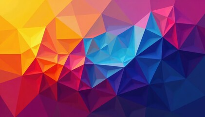 Obraz premium Geometric abstract shapes, vibrant color blocks, bold, minimal, bold pattern