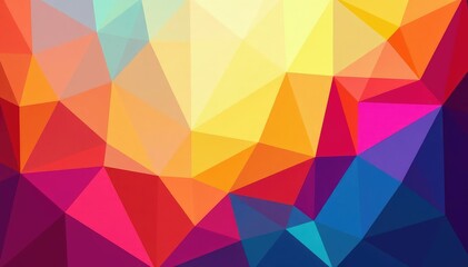 Obraz premium Geometric abstract shapes, vibrant color palette, modern style, backdrop, print, trendy
