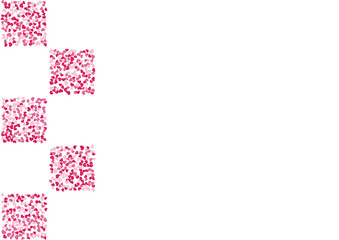 ハート柄の背景 赤系の3色 ハート