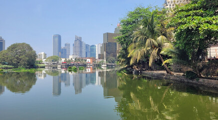 beira lake in colombo in sri lanka