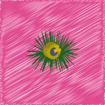 Simbolico ed accattivante ruota in 3d con sfondo rosa graffiato, utile per quadro astratto ,copertina libro o quaderno 