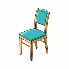Fototapeta premium wooden chair isolated on white