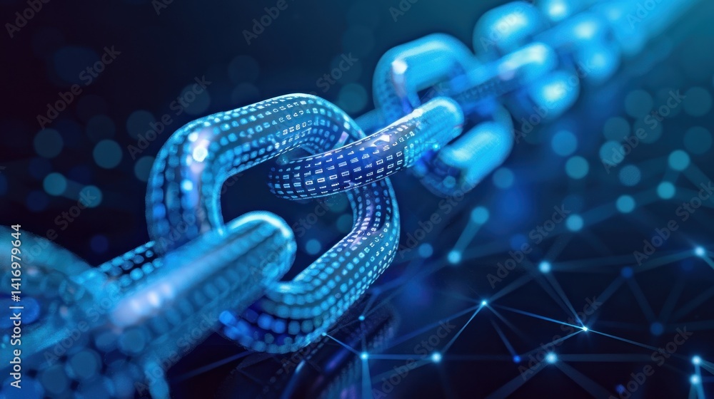 Poster investigate how businesses can use blockchain technology to enhance data security in cooperative eco