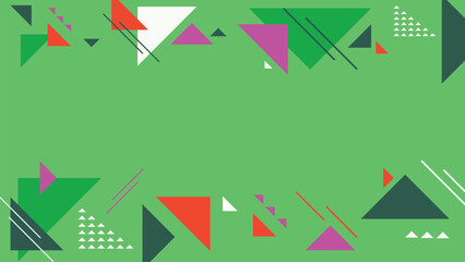 Flat Geometric Vector Background for background Slide