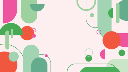 Flat Geometric Vector Background for background Slide