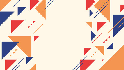 Flat Geometric Vector Background for background Slide