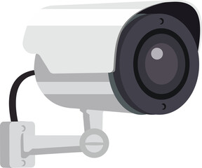Illustration of Security Camera flat design style