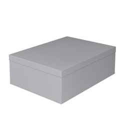 white box isolated on white