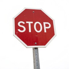 Obraz premium Stop sign isolated on transparent background