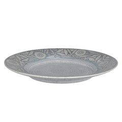 empty plate isolated on white