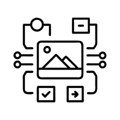 Digital Asset Management Interface with Data Flow Elements  