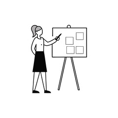 artist with easel