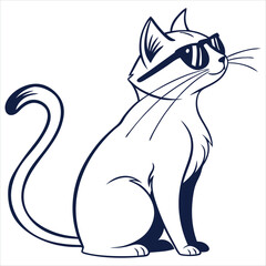 vector illustration of a cat