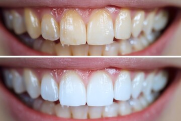 Achieve a Brighter Smile: Before & After Teeth Whitening Results, Showcasing Improved Dental Aesthetics and Confidence.
